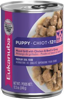 Eukanuba Puppy Cut Mix Chicken and Beef, 12-12.3 Oz