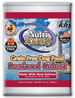 Nutri Source Grain Free Seafood Select Can Dog Food 12-13Z