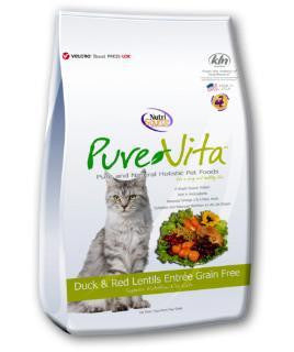 Pure Vita Grain Free Duck & Lentils Cat Food 15#