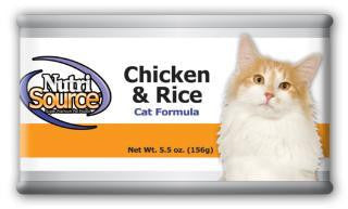 TUFFY'S NutriSource Chicken-Rice Can 12-5OZ