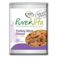 Pure Vita Grain Free Turkey Stew Dog Food, CANNED., 12-12.7oz