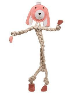 Huggle Hound Rope Knotties Bunny Super Size