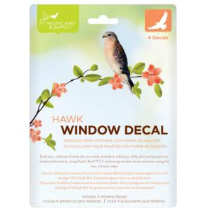 Pacific Bird & Supply Window Decal Hawk