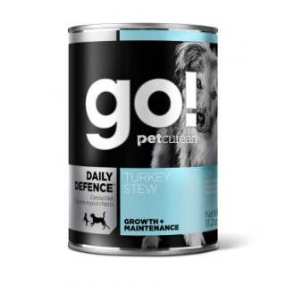 Petcurean GO! Daily Defence Turkey Stew Dog 12-13.2 oz.