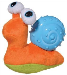 Chomper Pipsqueaks Snail TPR Shell Dog Toy