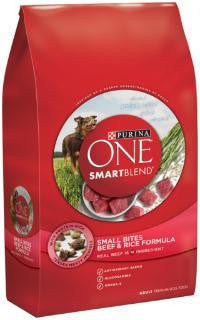 Purina One Smartblend Small Bite Beef-Rice 16.5#