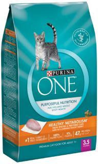 Purina One Smartblend Healthy Metabolism Cat 6-3.5#