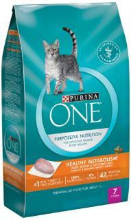 Purina One Smartblend Healthy Metabolism Cat 4-7#