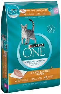 Purina One Adult Cat Chicken & Turkey 16#