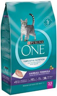 Purina One Cat Advanced Hairball Formula 6-3.5#