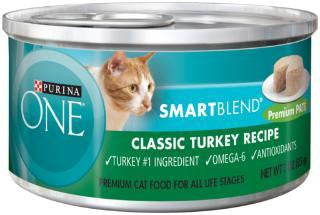 Purina One Smartblend Premium Pate Classic Turkey 24-3Oz