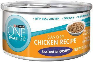 Purina One Smartblend Braised Cuts In Gravy Chicken 24-3Oz