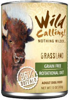 Wild Calling! Grassland 96% Buffalo Dog Cans 12-13 oz.