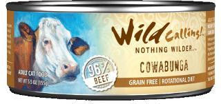 Wild Calling! Cowabunga 96% Beef Cat Food 24-5.5 oz.