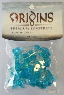 Bio Bubble Origins Series Acrylic Gems - Azure Blue (5oz Bag)