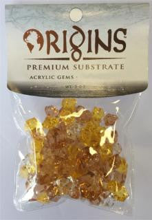 Bio Bubble Origins Series Acrylic Gems - Golden Amber (5oz Bag)