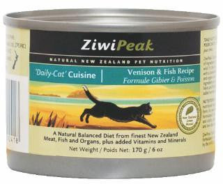 ZiwiPeak Venison And Fish Cans For Cat 12-6 oz.