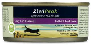 ZiwiPeak 'Daily-Cat' Cuisine Rabbit & Lamb Recipe 24-3 oz.