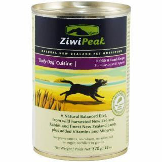 ZiwiPeak 'Daily-Dog' Cuisine Rabbit & Lamb Can 12-13 oz.