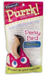 Vitakraft Purrk Playful Perky Bird Toy Cat