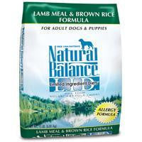 Natural Balance Limited Ingredient Diet Lamb Meal &amp;amp; Brown Rice Dry Dog Food 28 lb.