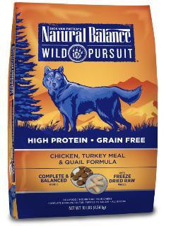 Natural Balance Wild Pursuit Chicken-Turkey-Quail Dog 10#