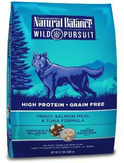 Natural Balance Wild Pursuit Trout-Salmon-Tuna Dog 22#