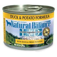 Natural Balance Limited Ingredient Diets Duck & Potato Canned Dog Food 12-6 oz.