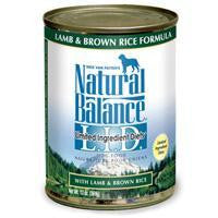 Natural Balance Limited Ingredient Lamb & Brown Rice Canned 12-13 oz.