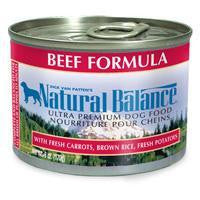 Natural Balance Beef & Rice Can Dog 12-6 oz.