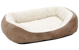 Midwest Quiet Time Boutique Cuddle Bed Small Taupe 22x19.5x7