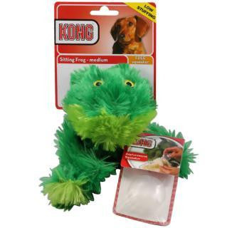 Kong Medium Sitting Frog Plush Toy