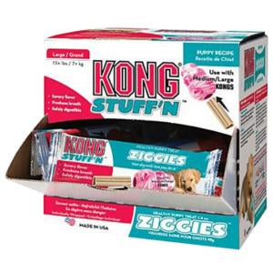 Kong Large Puppy Ziggies Cube 40 Count Display