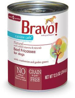 Bravo Canine Cafe Beef Fricassee Dog 12-13z