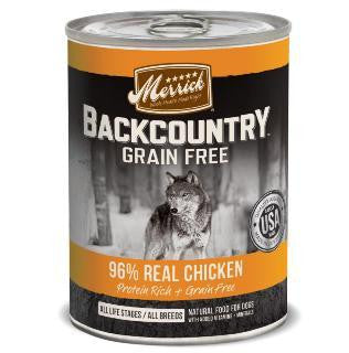 Merrick Backcountry 96% Real Chicken Recipe Dog 12-12.7oz