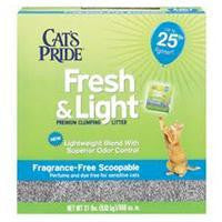 Cat&#039;s Pride Fresh &amp; Light Fragrance Free Scoopable Box Litter 21#