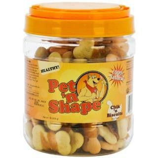 Pet 'N Shape Chick'N Biscuits Treat 16Oz