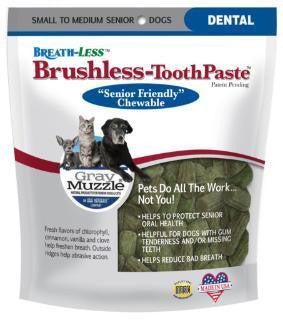 Ark Naturals Gray Muzzle - Breathless Brushless Toothpaste Small-Medium Senior Dogs 4.1Z