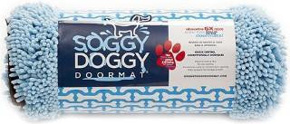 Soggy Doggy Blue-Brown Doormat Large 26x36