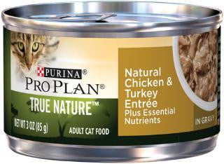 Pro Plan True Nature Grain Free Chicken-Turkey-Gravy Cat 24-3Z