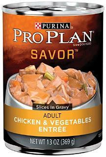 Pro Plan Chicken and Vegetables Entree for Adult Dogs, 12-13.2 Oz