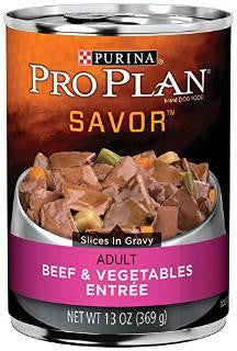 Pro Plan Beef &amp; Vegetables Entre for Adult Dogs 12-13OZ