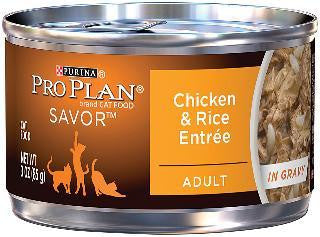 Pro Plan Chicken & Rice Entree for Adult Cats 24-3OZ