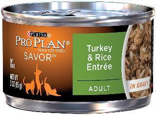 Pro Plan Turkey & Rice Entree for Adult Cats 24-3OZ