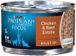 Pro Plan Senior 11+ Chicken-Beef Cat Can 24-3oz