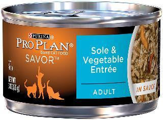 Pro Plan Sauce Sole-Vegetable Cat Can 24-3oz