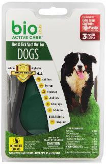 Adams Bio Spot Active Care Flea & Tick Spot On XLarge Dog 3Month W-Applicator