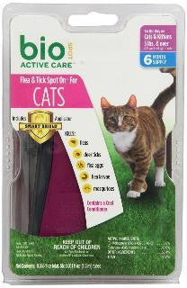 Bio Spot Active Care Spot-On Cat Over 5# 6 Month W-Applicator