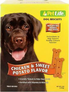 Sunshine Mills Pet Life All Natural Chicken and Sweet Potato Biscuit, 20 Lb