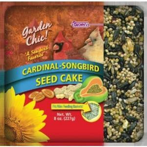 F.M. Brown's Garden Chic! Cardinal-Songbird Seed Cake